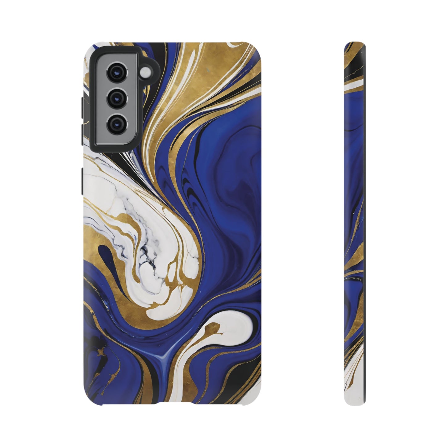Blue and Gold Swirl 01