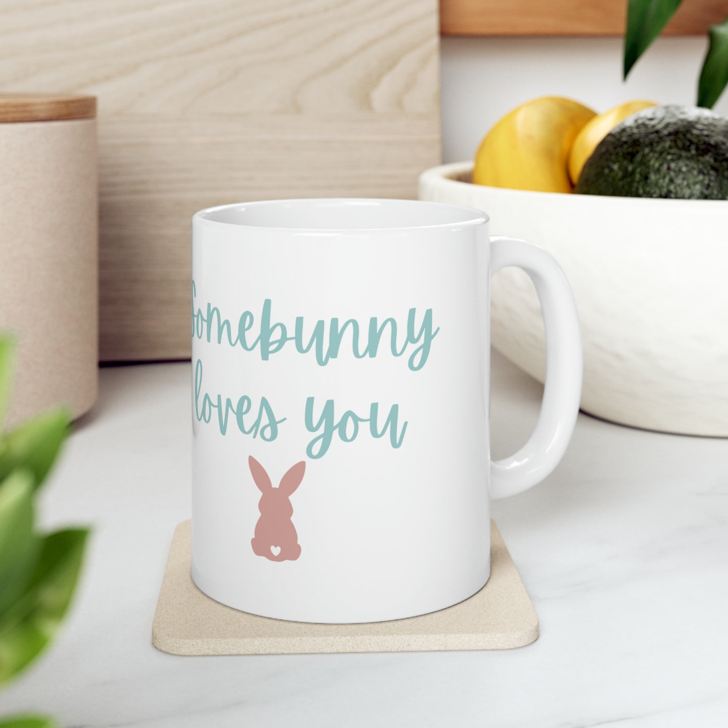 Somebunny Loves You Easter Mug, 11oz - ShadowCrafts Studio