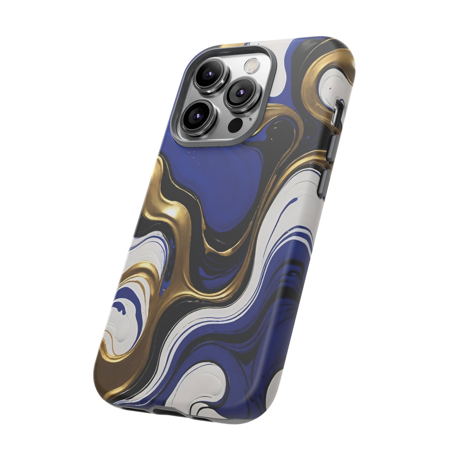 Blue and Gold Swirl 03