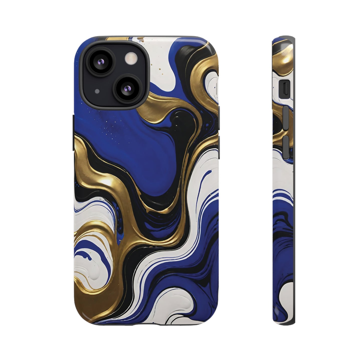 Blue and Gold Swirl 03
