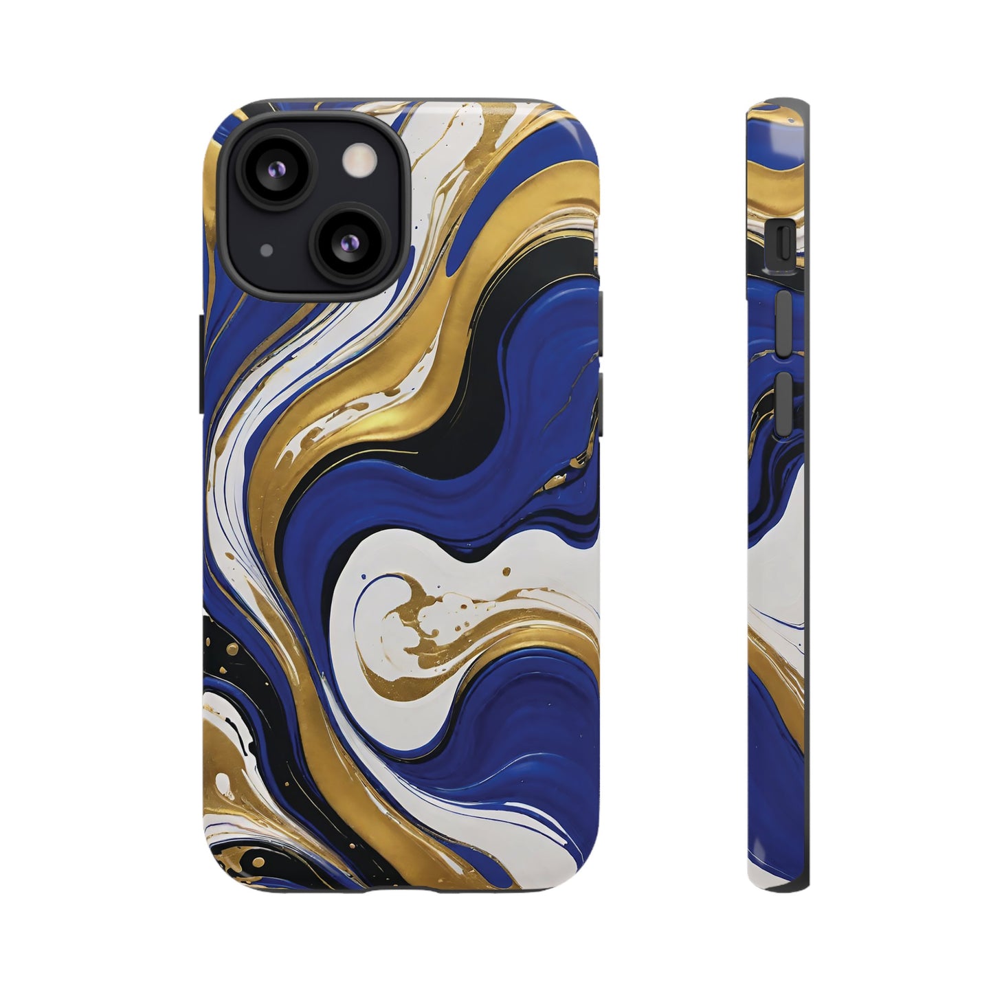 Blue and Gold Swirl 02