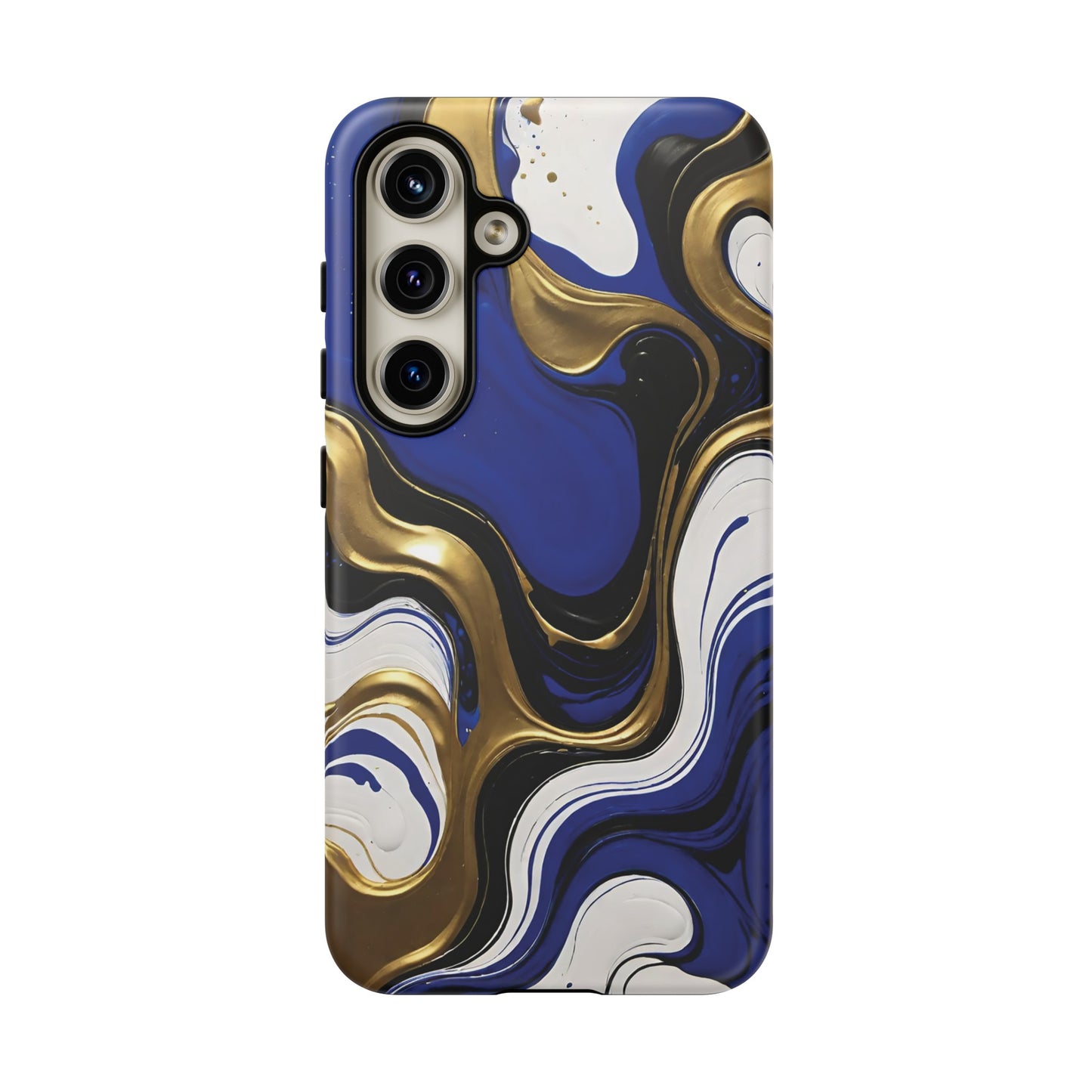 Blue and Gold Swirl 03