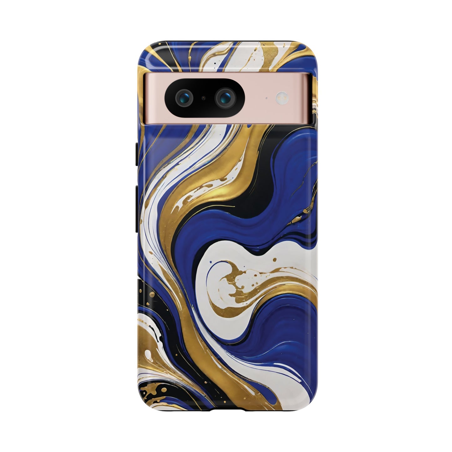 Blue and Gold Swirl 02