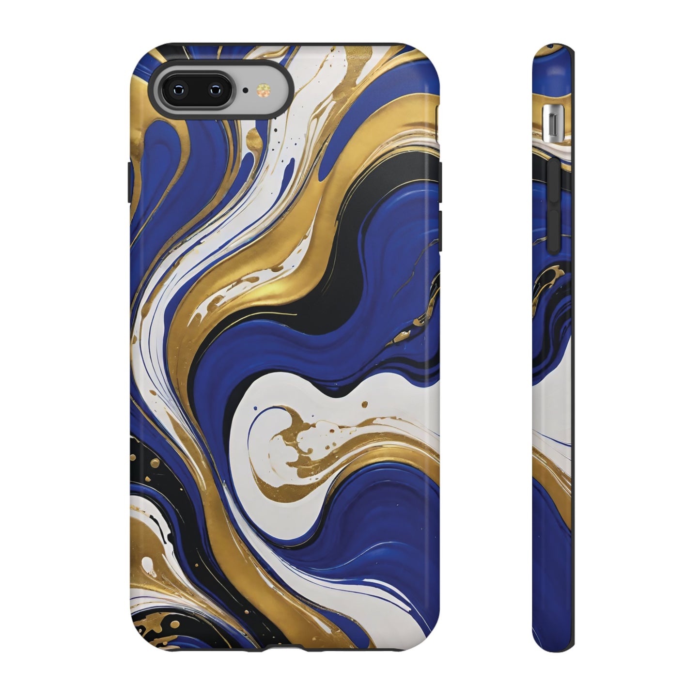Blue and Gold Swirl 02
