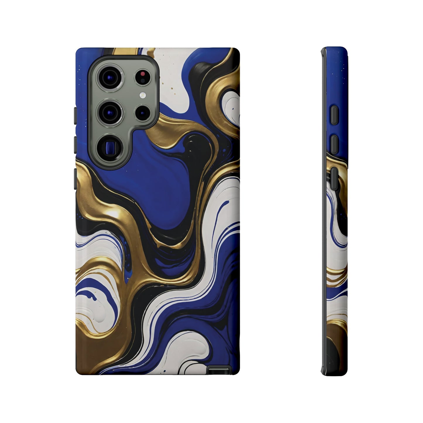 Blue and Gold Swirl 03