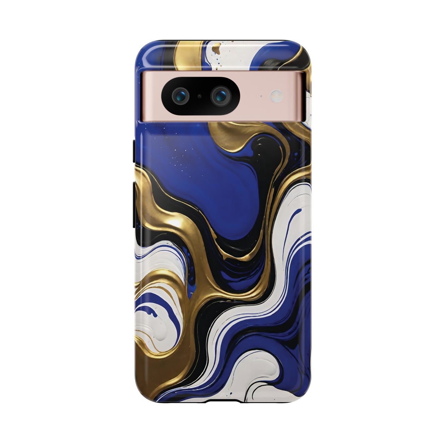 Blue and Gold Swirl 03