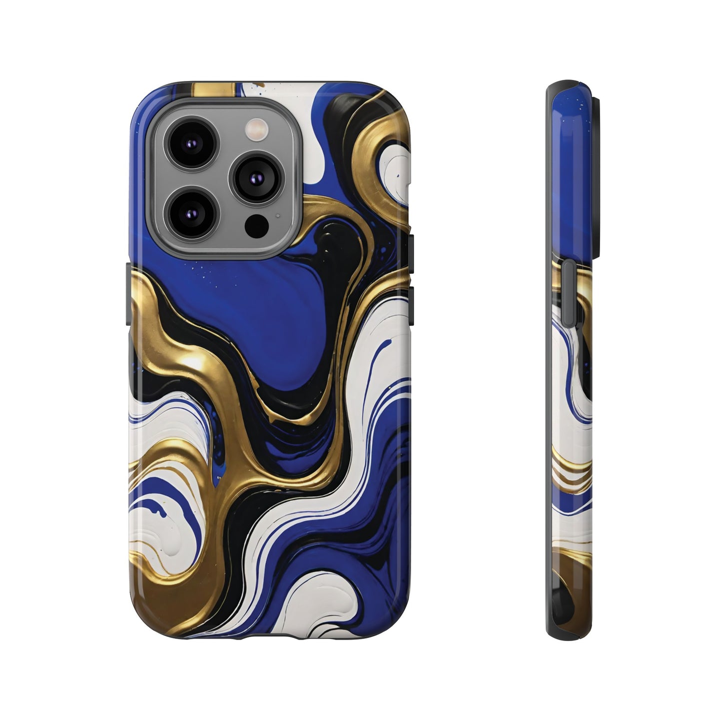 Blue and Gold Swirl 03