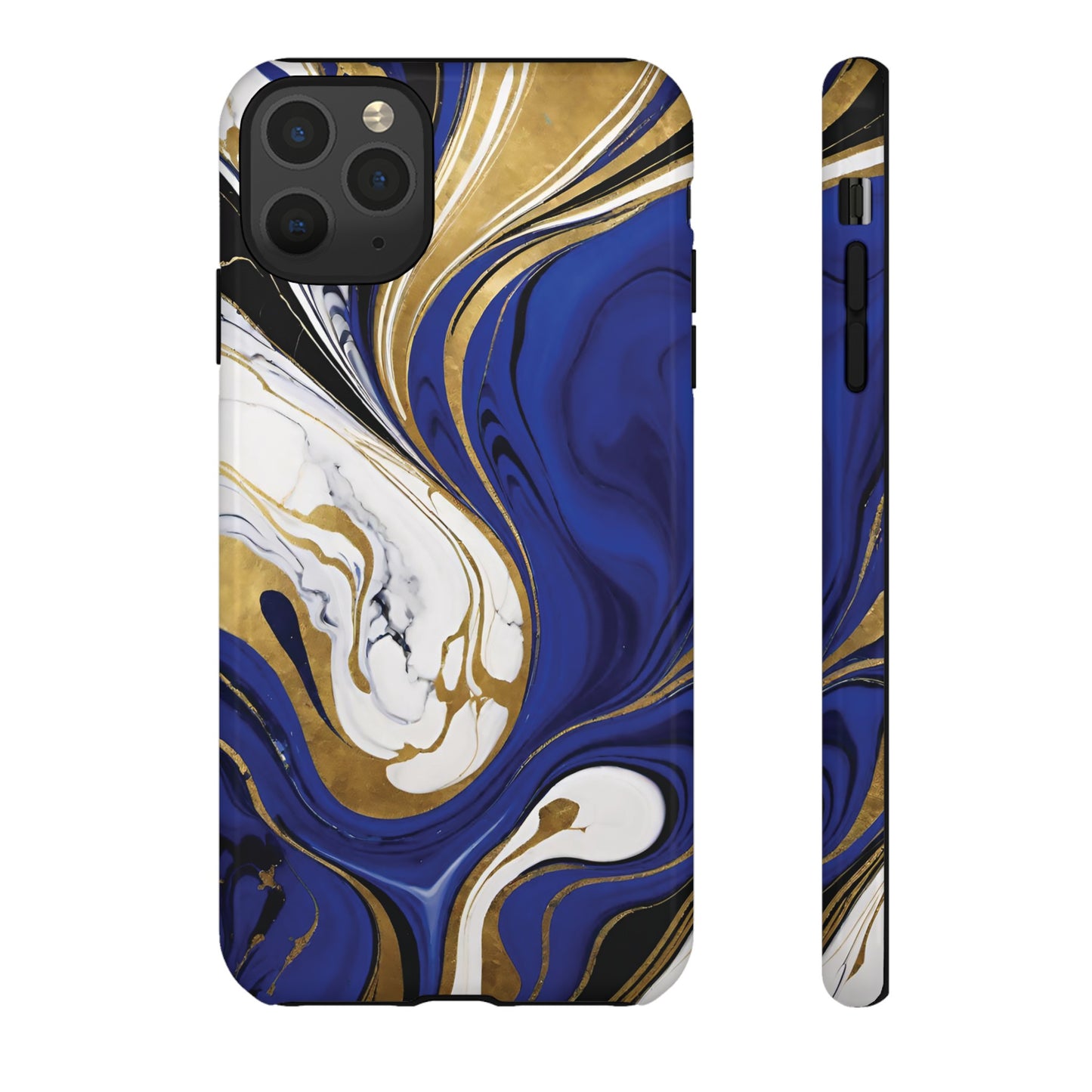 Blue and Gold Swirl 01