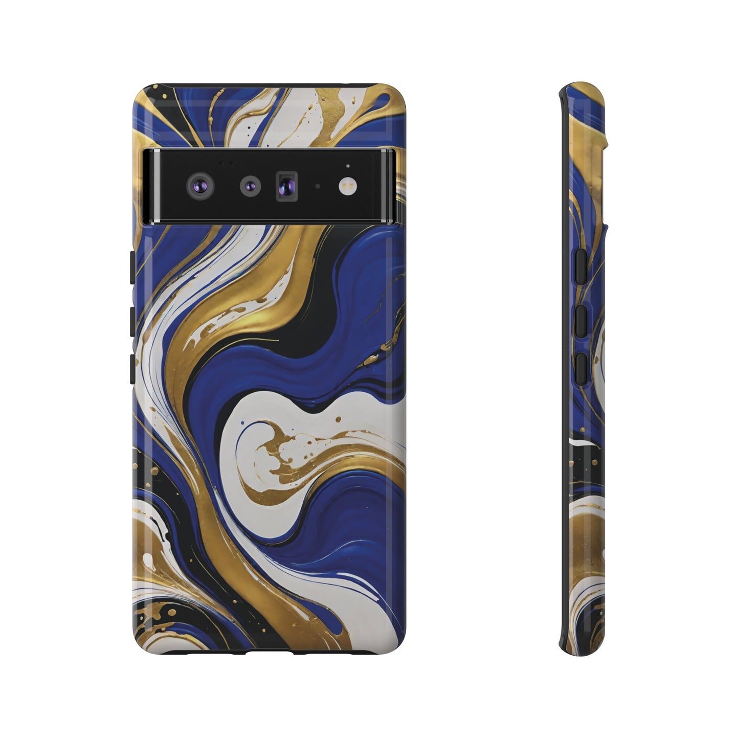 Blue and Gold Swirl 02