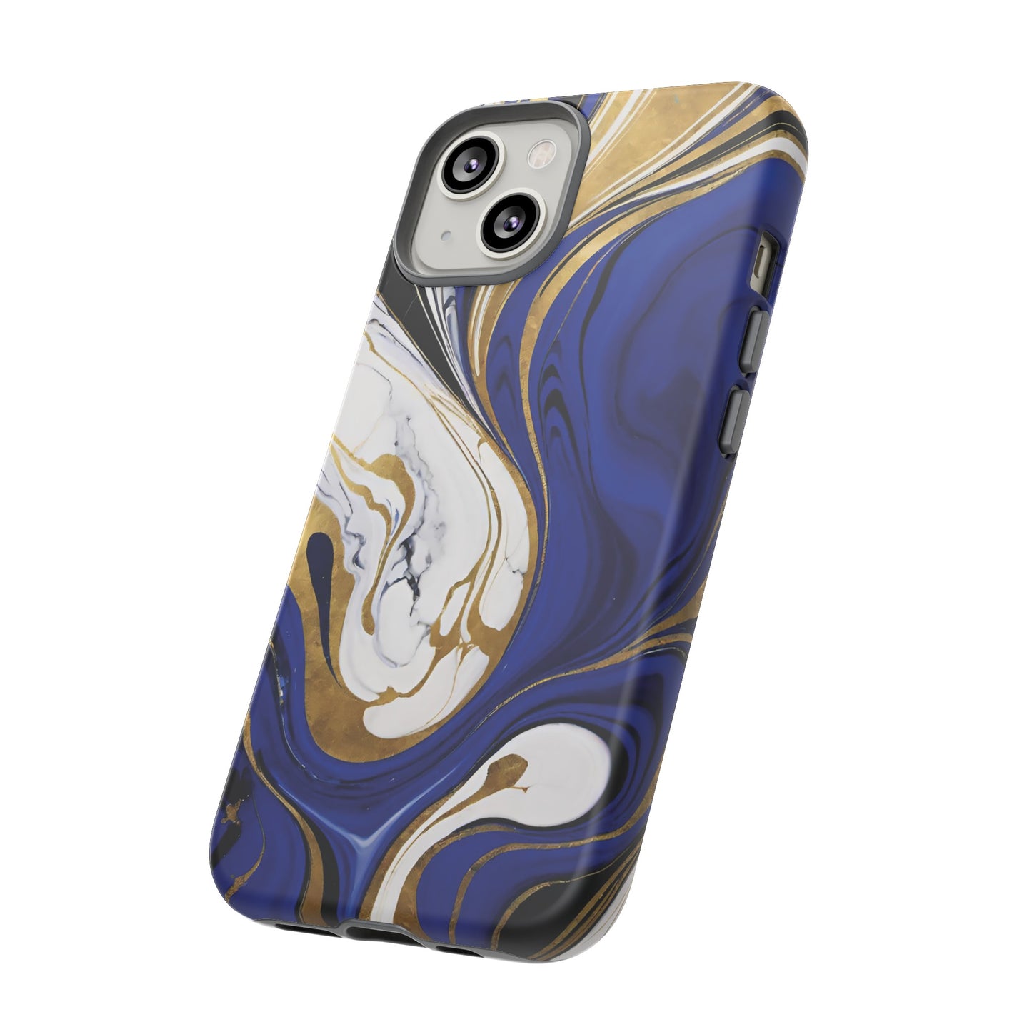Blue and Gold Swirl 01