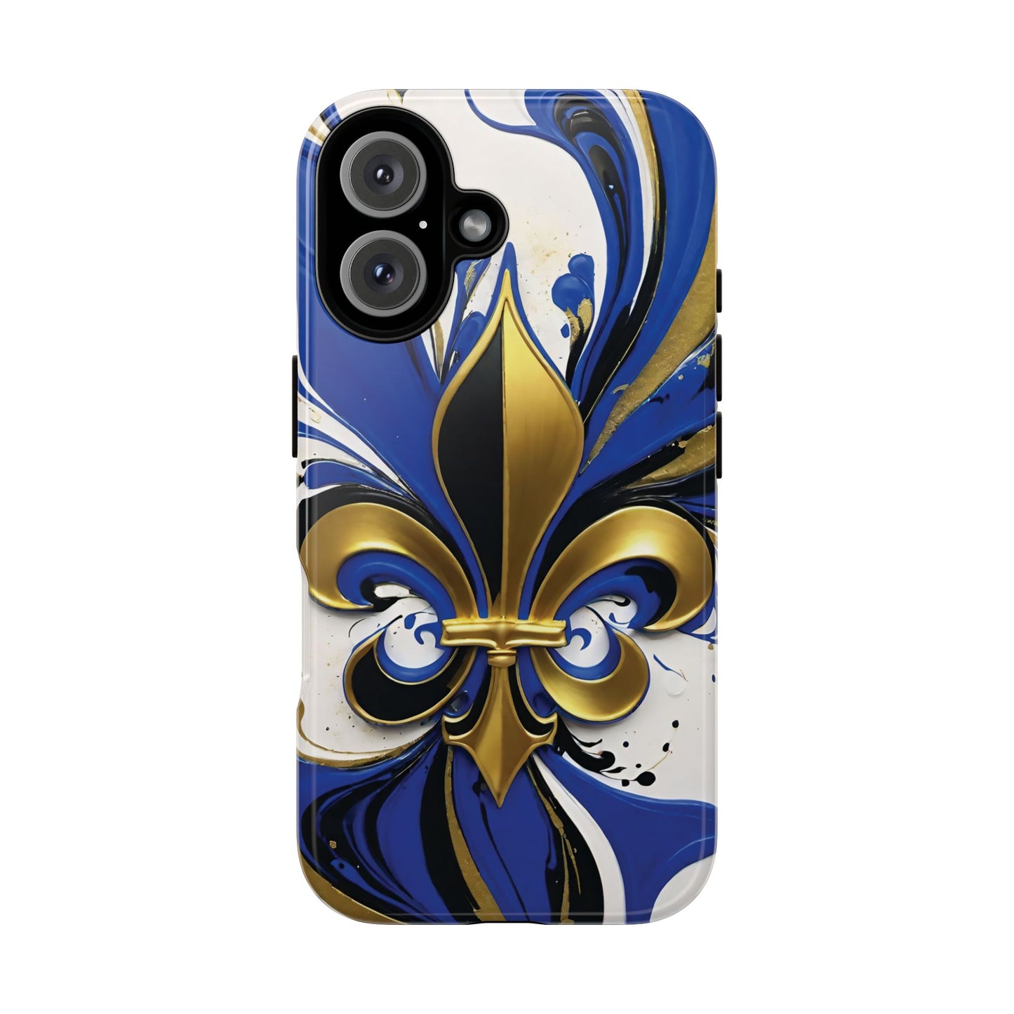 Blue and Gold Fleur-de-Lis 01
