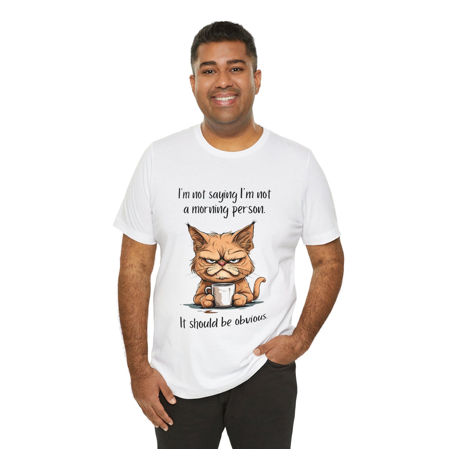 Not a Morning Cat (Dark Text) - ShadowCrafts Studio
