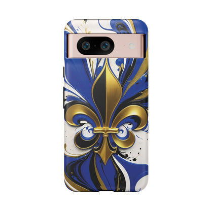 Blue and Gold Fleur-de-Lis 01