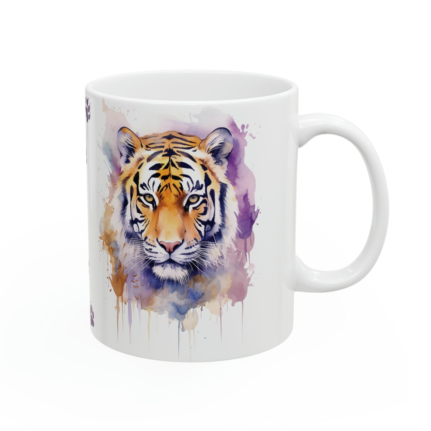 Tiger Prints Mug, 11oz - ShadowCrafts Studio