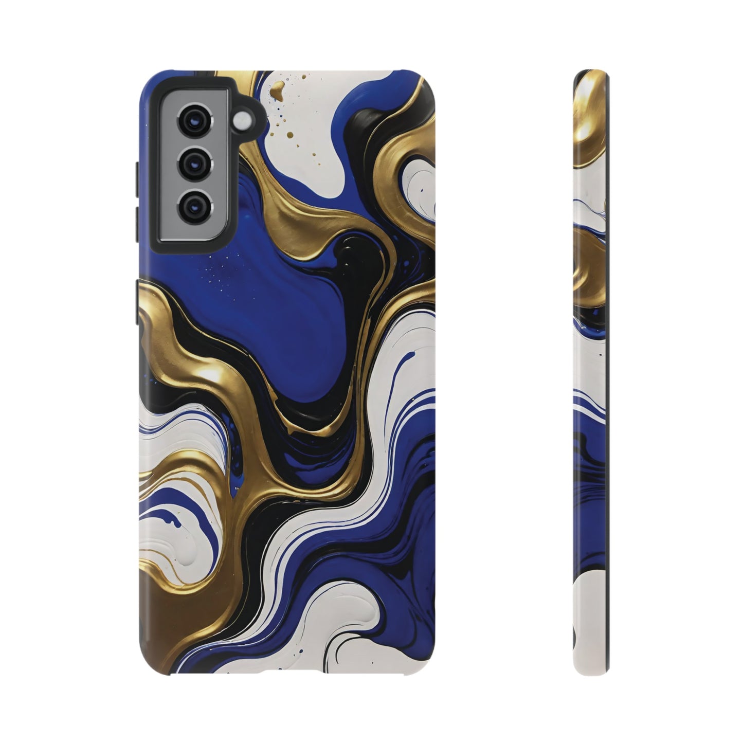 Blue and Gold Swirl 03