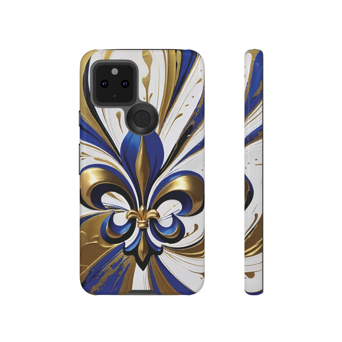 Blue and Gold Fleur-de-Lis 02