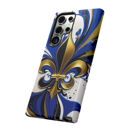 Blue and Gold Fleur-de-Lis 01