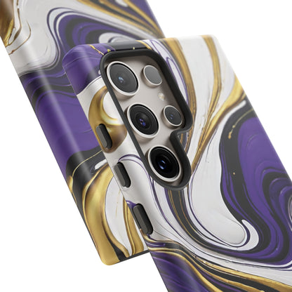 Purple and Gold Swirl 02