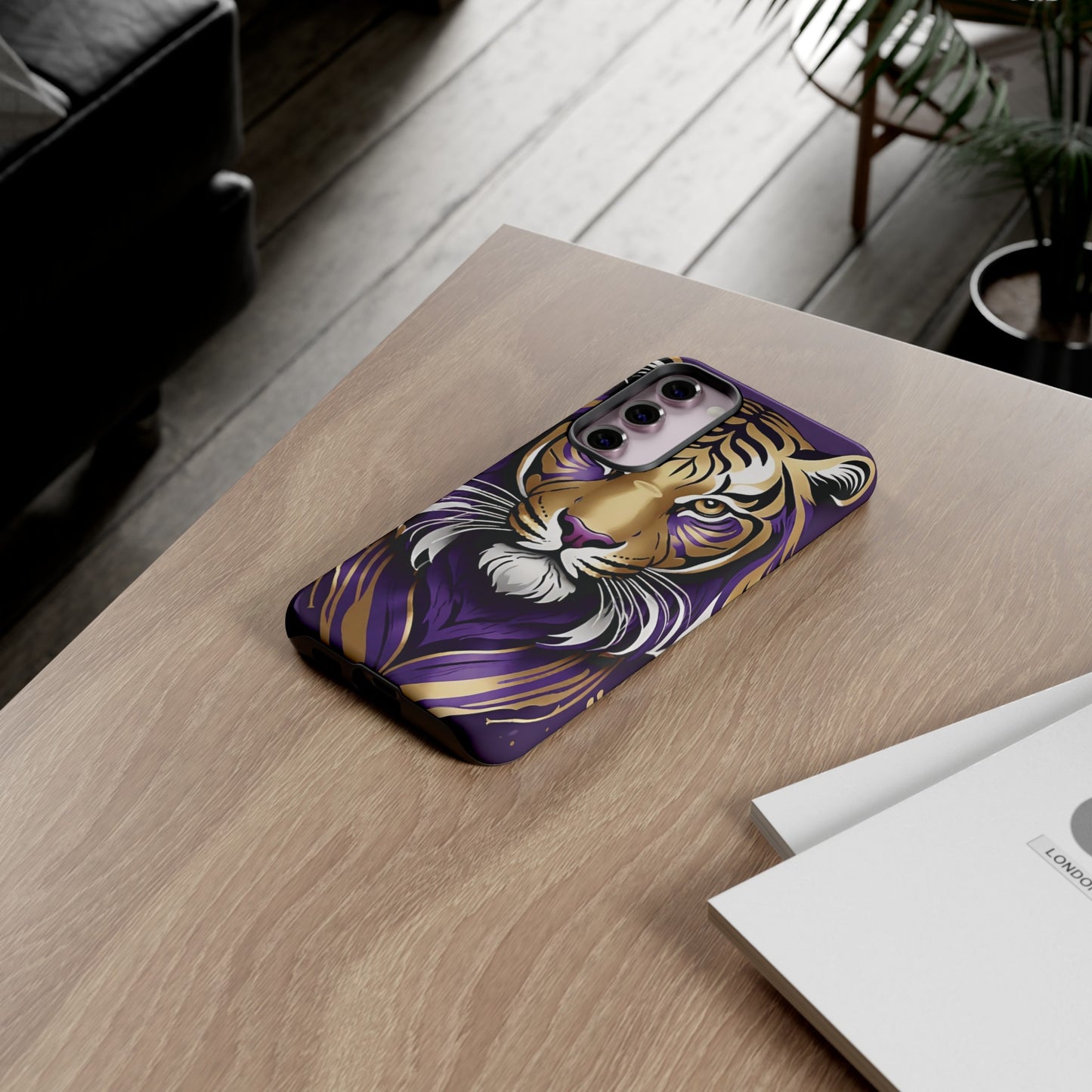 Purple and Gold Tiger