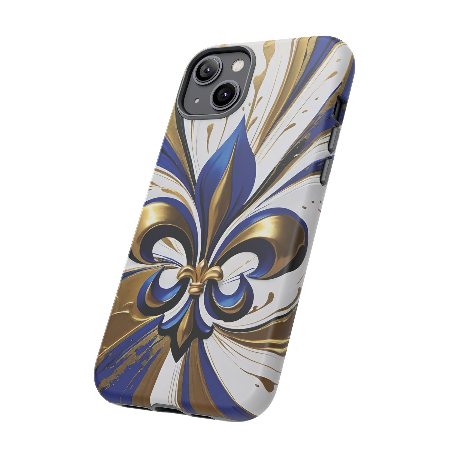 Blue and Gold Fleur-de-Lis 02