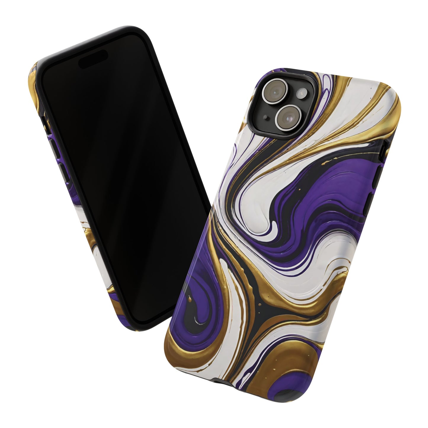 Purple and Gold Swirl 02