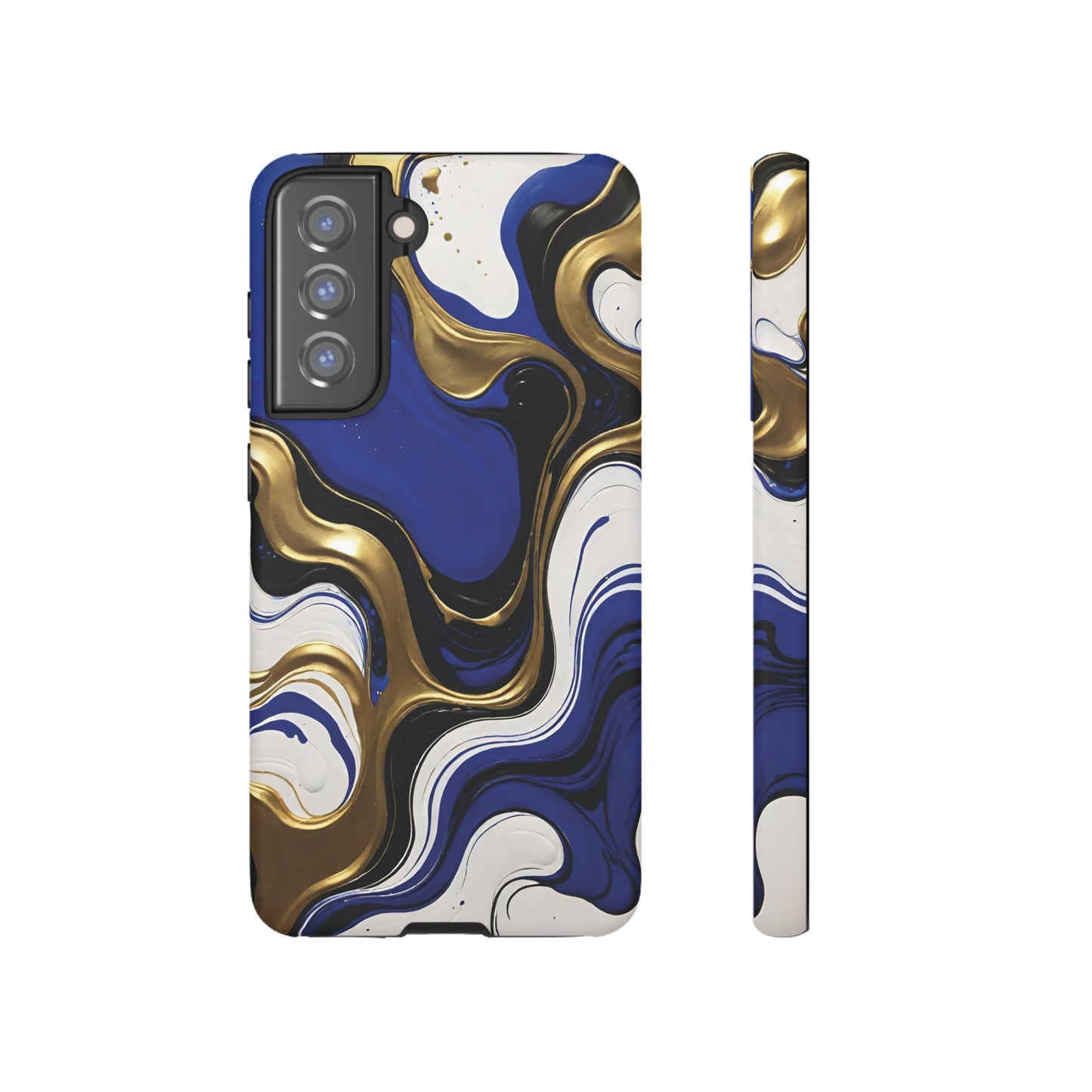Blue and Gold Swirl 03