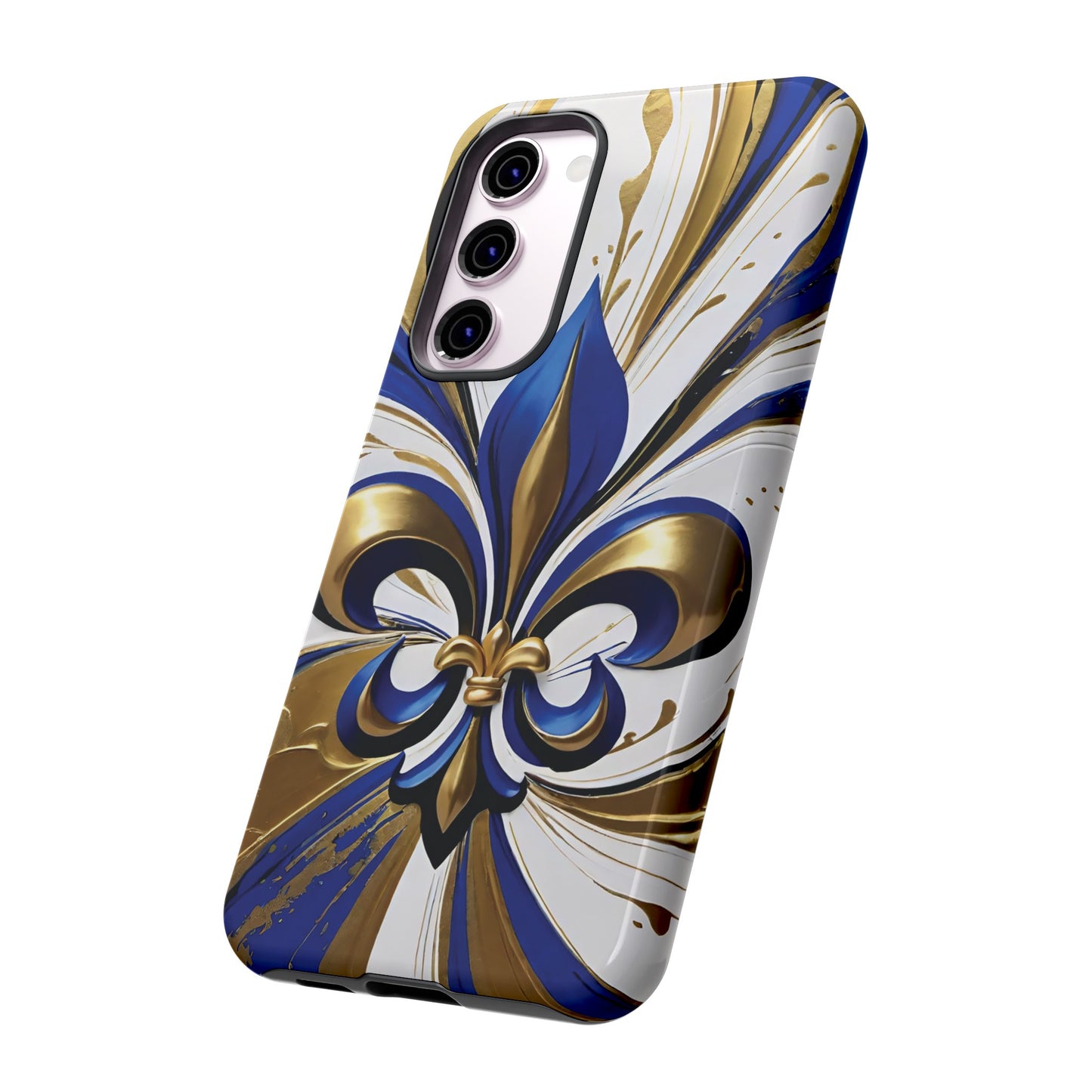 Blue and Gold Fleur-de-Lis 02