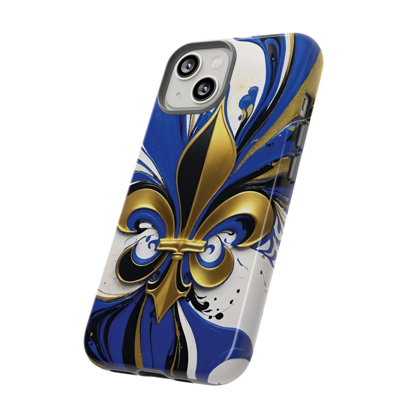 Blue and Gold Fleur-de-Lis 01