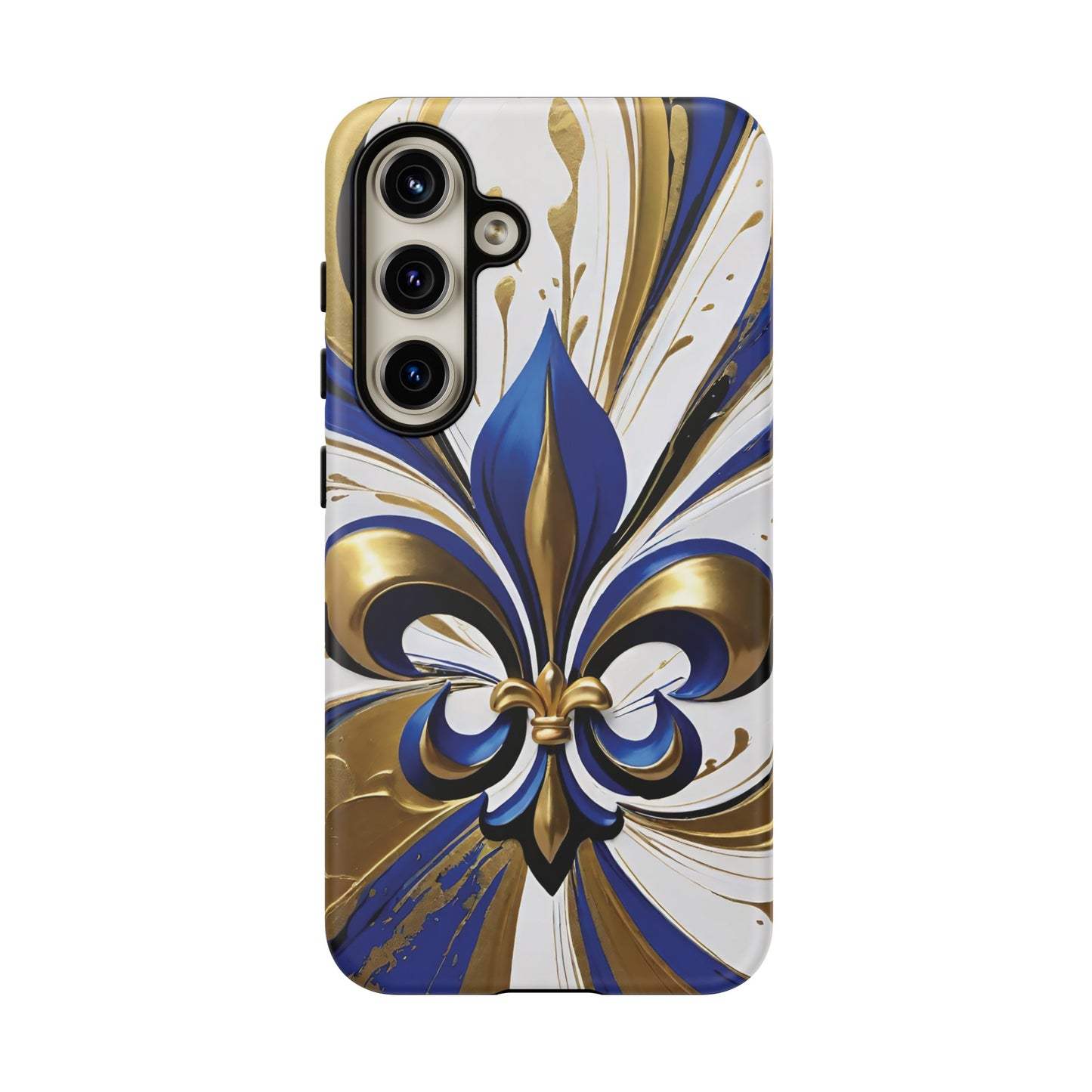 Blue and Gold Fleur-de-Lis 02