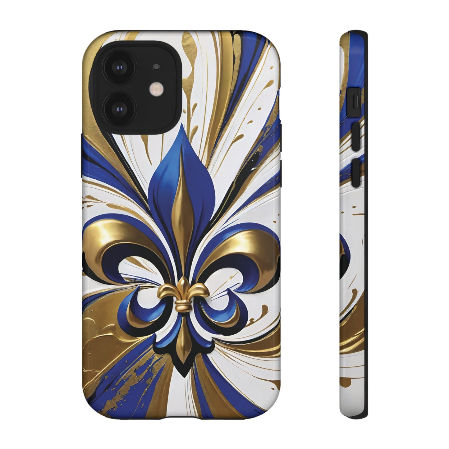 Blue and Gold Fleur-de-Lis 02