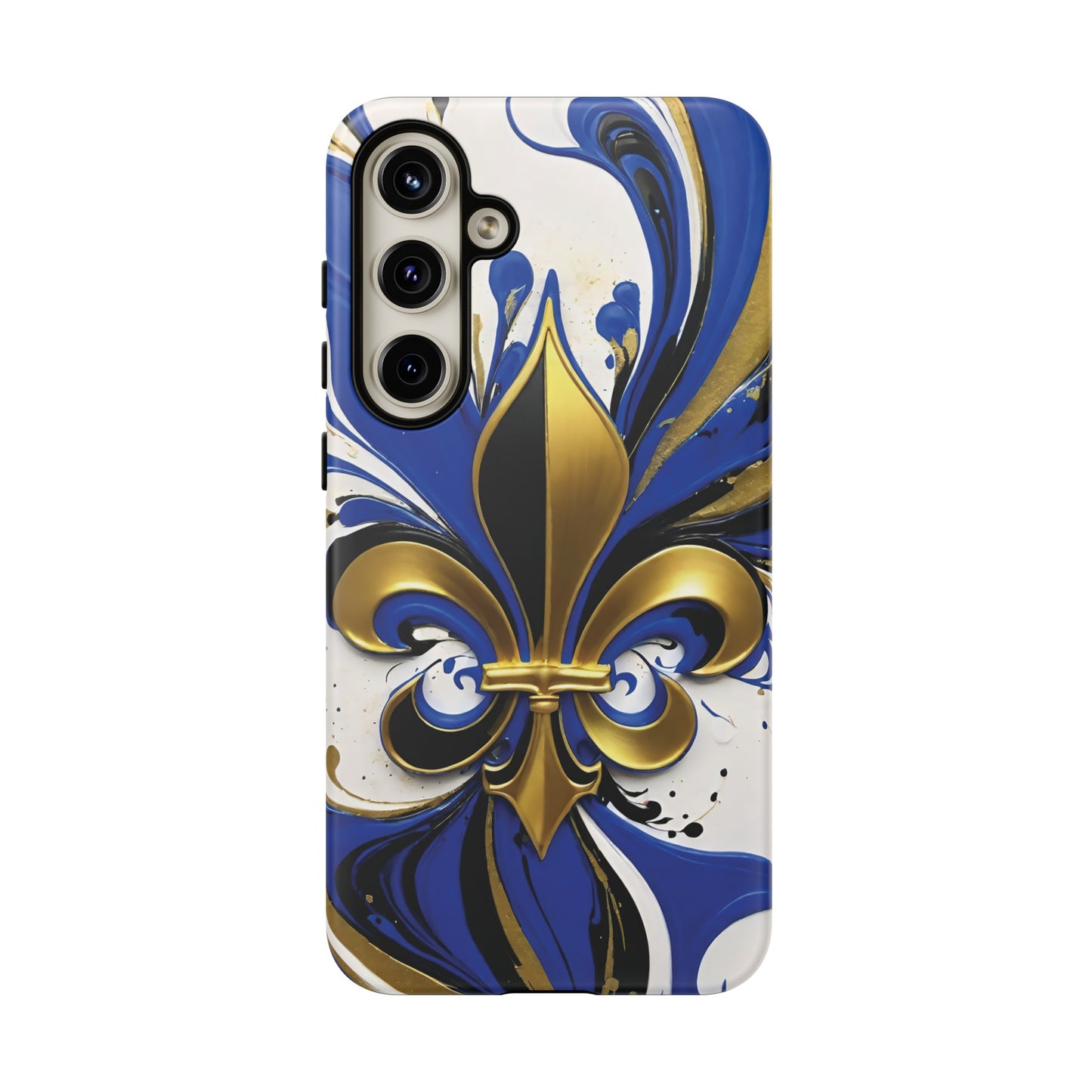 Blue and Gold Fleur-de-Lis 01