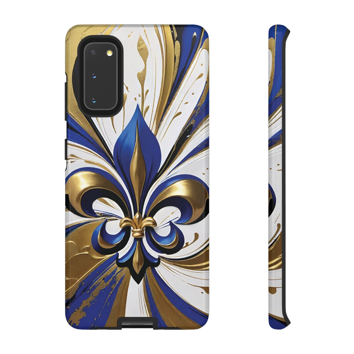 Blue and Gold Fleur-de-Lis 02