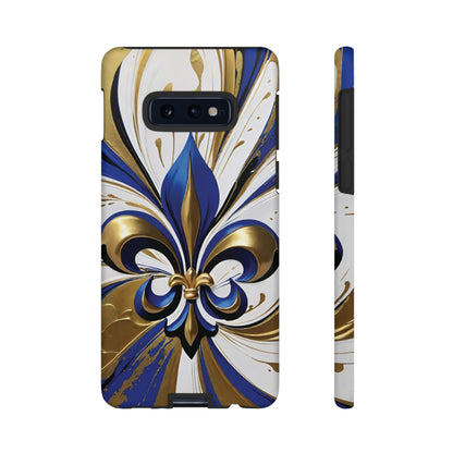 Blue and Gold Fleur-de-Lis 02