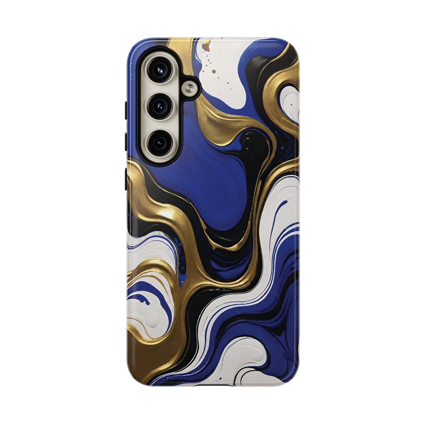 Blue and Gold Swirl 03