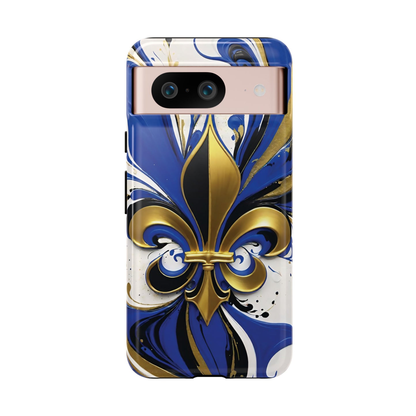 Blue and Gold Fleur-de-Lis 01