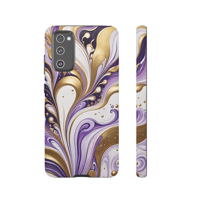 Purple and Gold Swirl 03