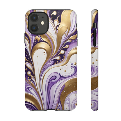 Purple and Gold Swirl 03