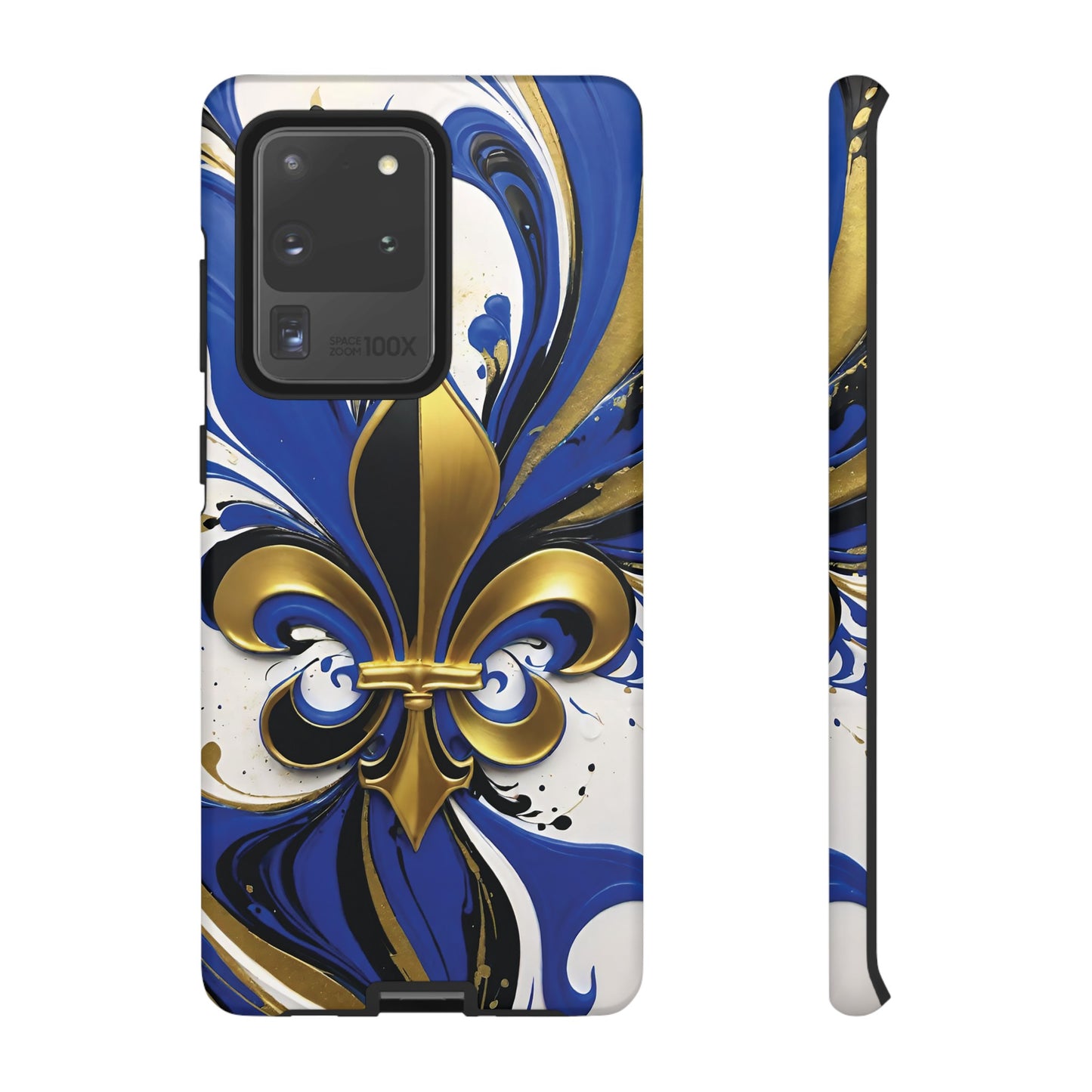 Blue and Gold Fleur-de-Lis 01