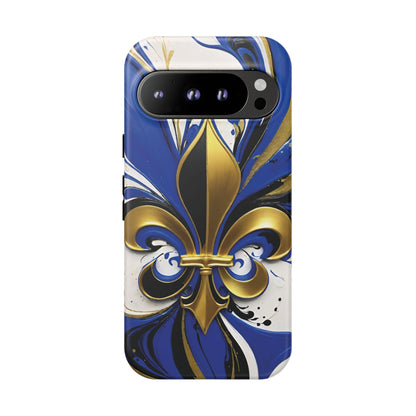 Blue and Gold Fleur-de-Lis 01