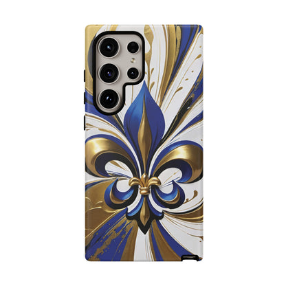 Blue and Gold Fleur-de-Lis 02