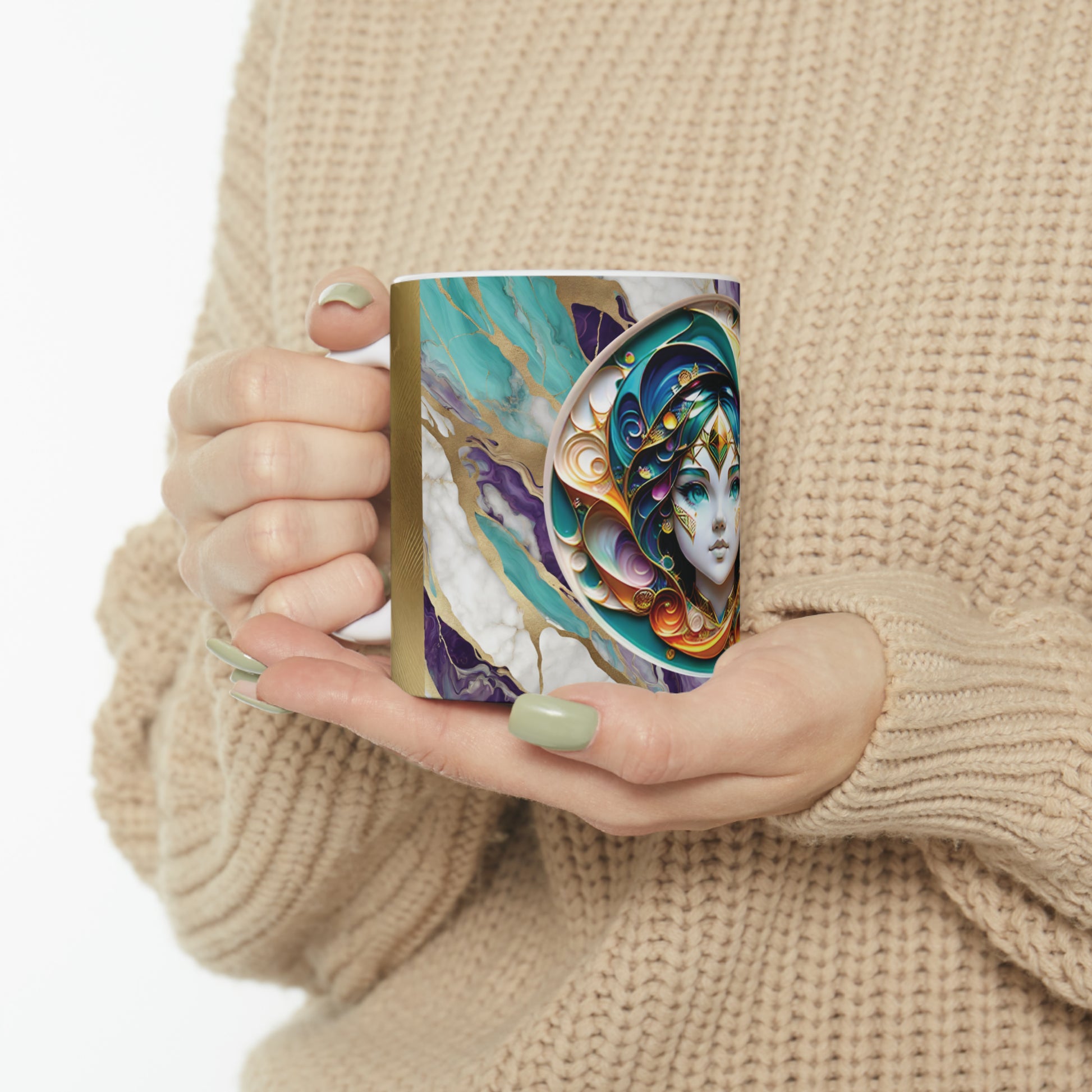 Rainbow Fairy Mug 03, 11oz - ShadowCrafts Studio