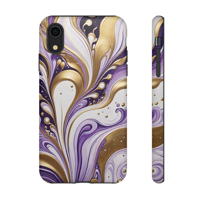 Purple and Gold Swirl 03