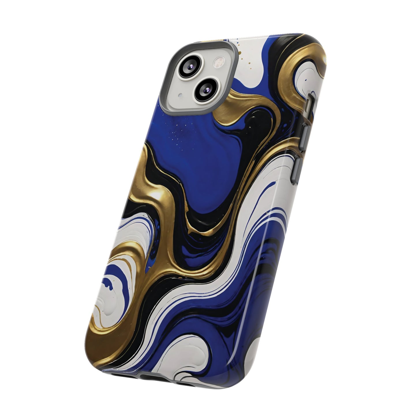Blue and Gold Swirl 03