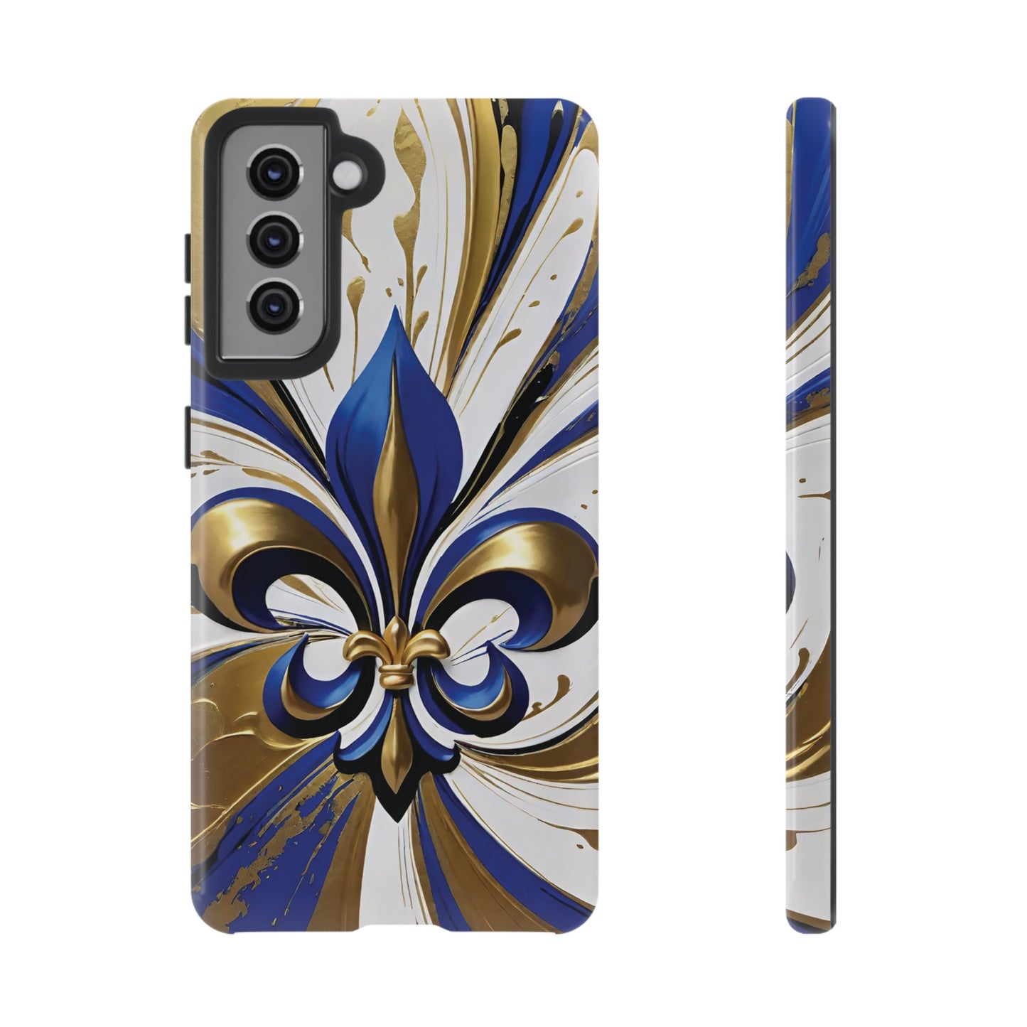 Blue and Gold Fleur-de-Lis 02