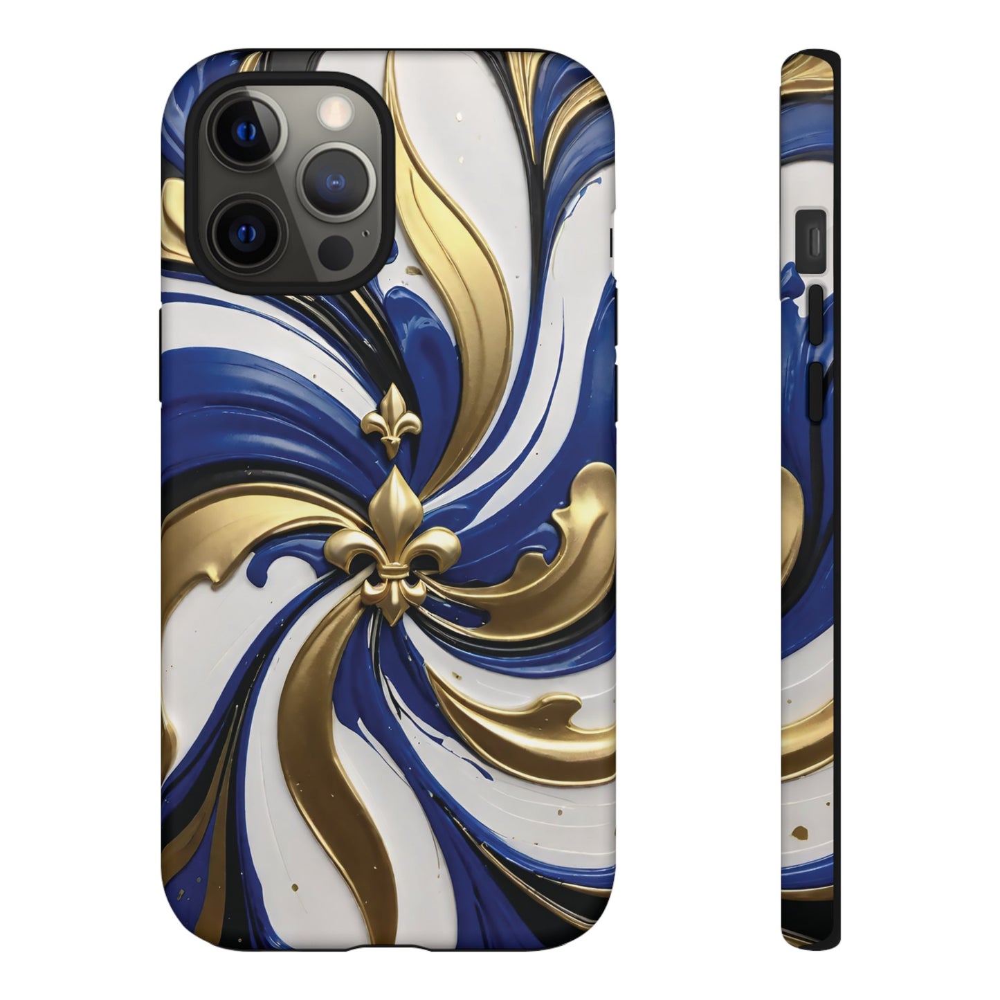 Blue and Gold Fleur-de-Lis 03