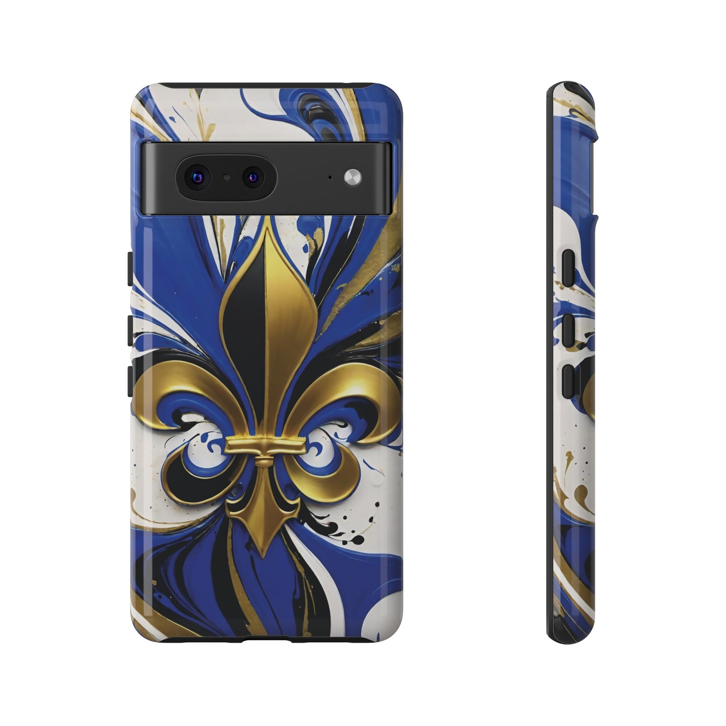 Blue and Gold Fleur-de-Lis 01