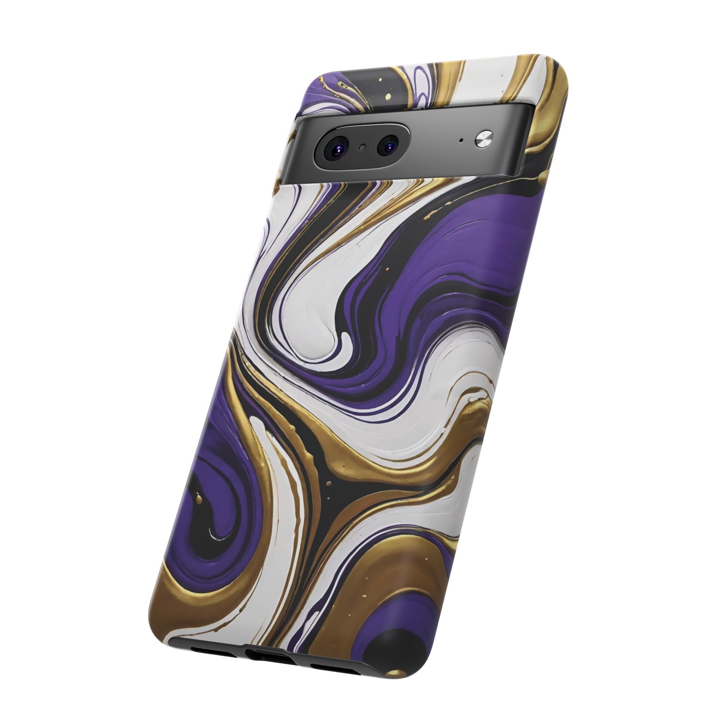 Purple and Gold Swirl 02