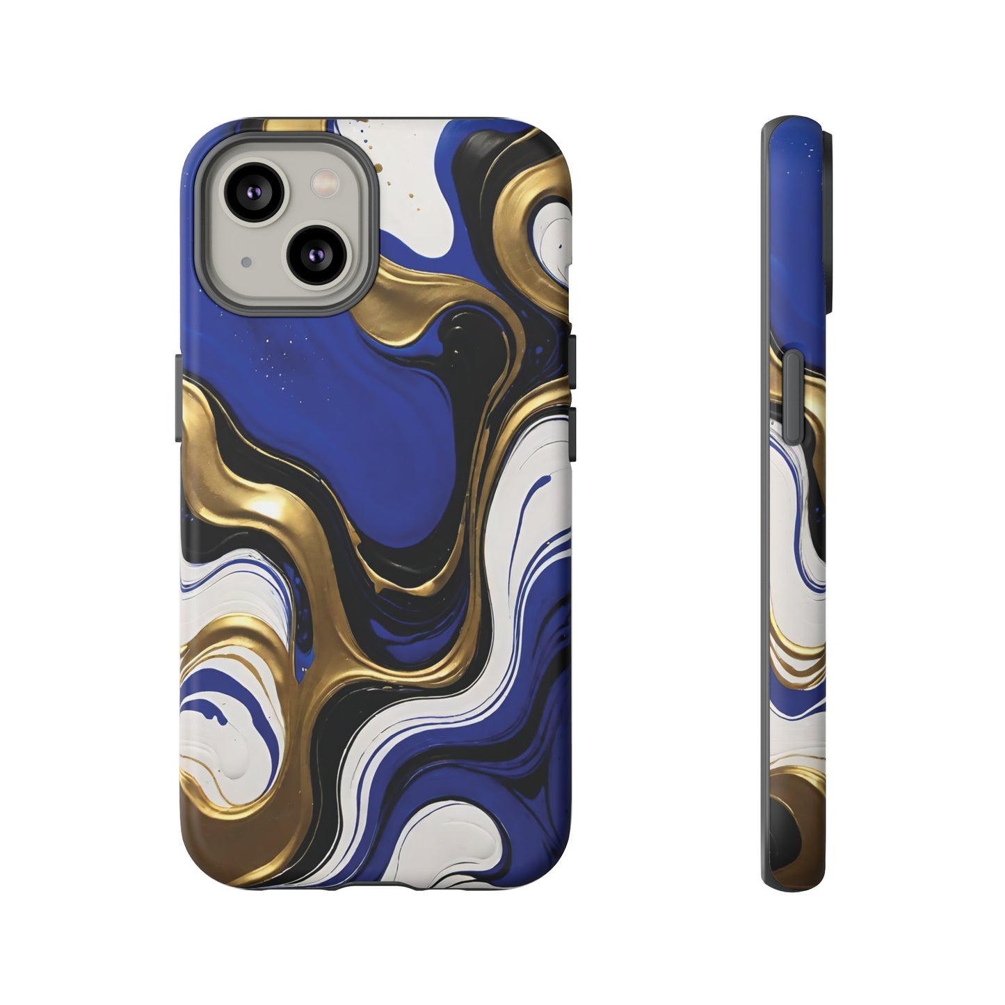 Blue and Gold Swirl 03