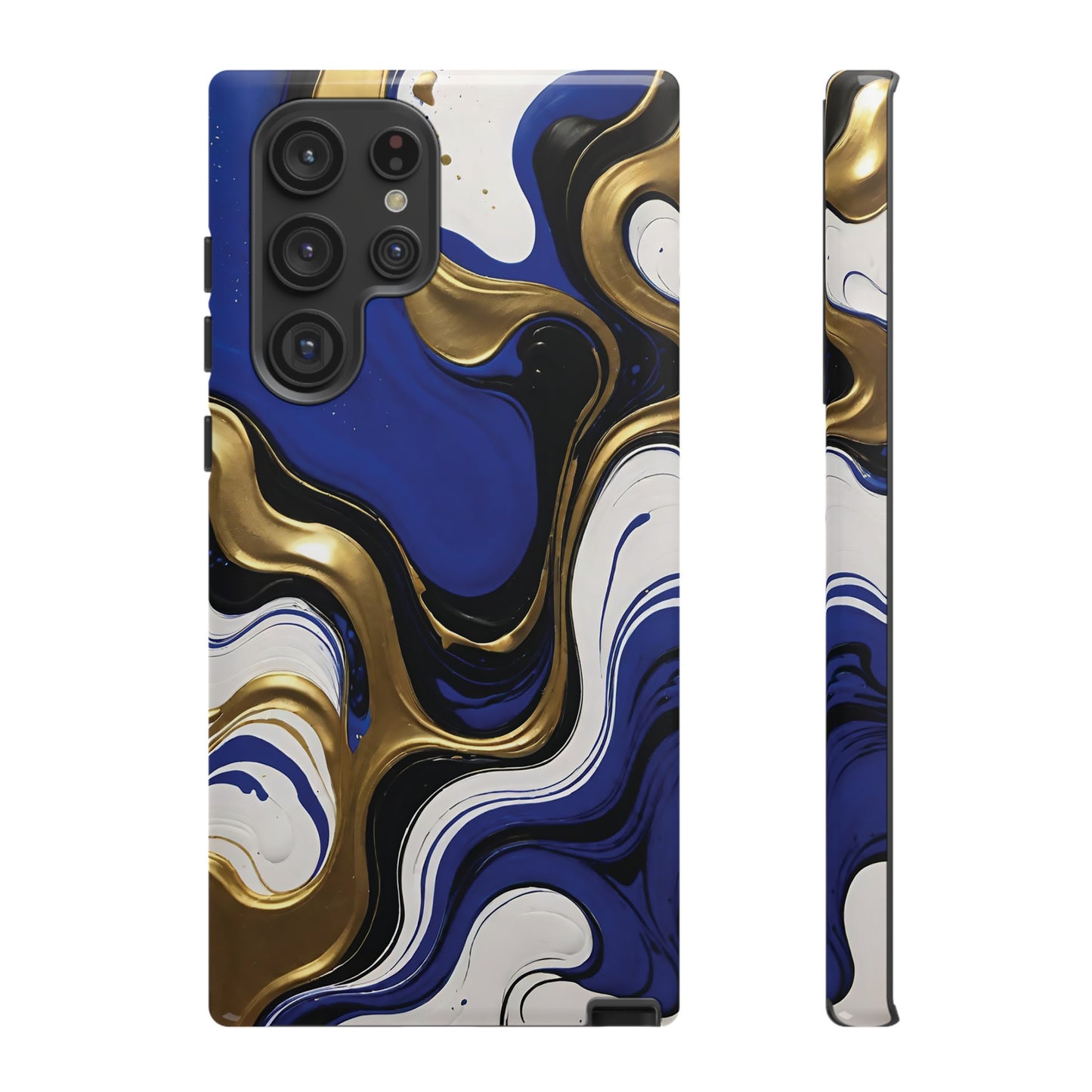 Blue and Gold Swirl 03