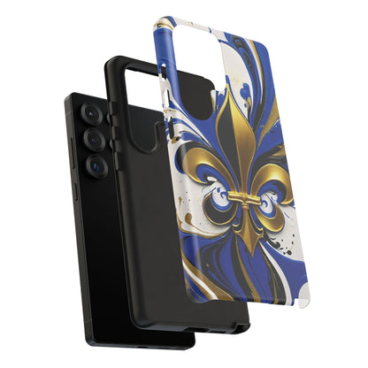 Blue and Gold Fleur-de-Lis 01